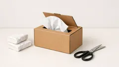 Zrób mini-dyspenser na chusteczki z pustego pudełka i zapomnij o pogniecionych paczkach