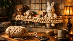 Zwykła siatka druciana, wielki efekt: puchaty organizer z włóczki w jeden wieczór